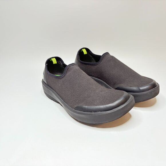 OOFOS Oomg Eezee Low Black Slip On Shoes Casual Wear/Walking Womens Size 8.5 - Picture 1 of 11